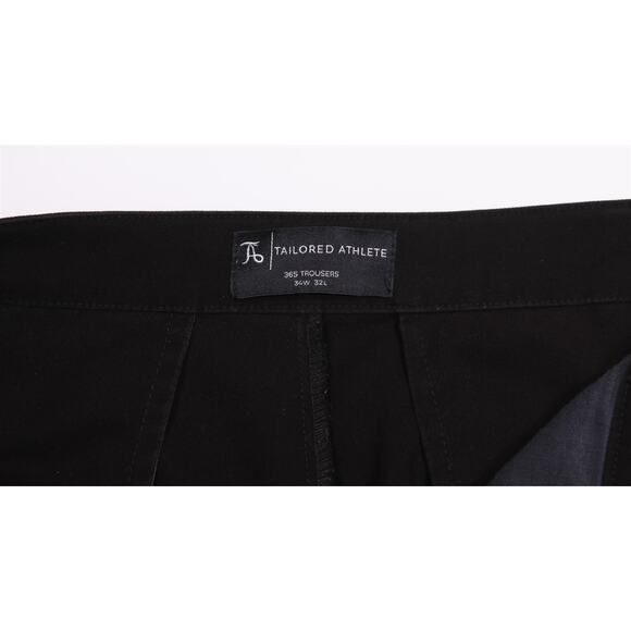 Tailored Athlete 365 Trousers Black Tailored Fit Chino Pants Mens 34x32 - Picture 6 of 7
